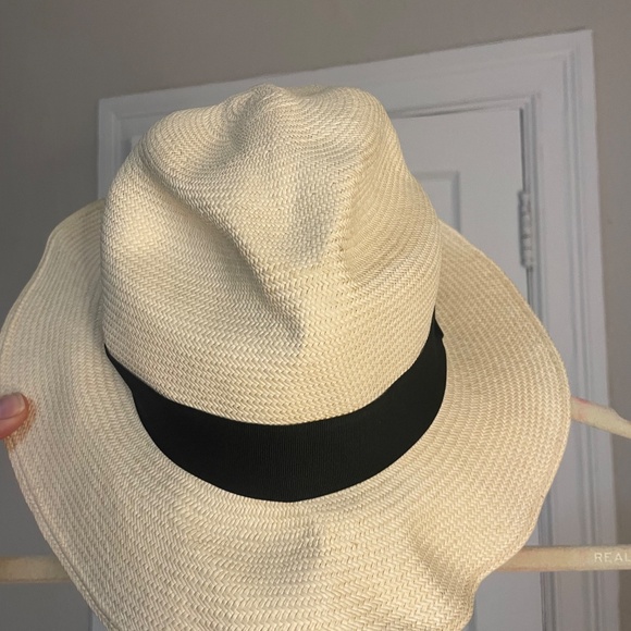 NWOT Panama Hat Natural Herringbone — Rollable main image 5